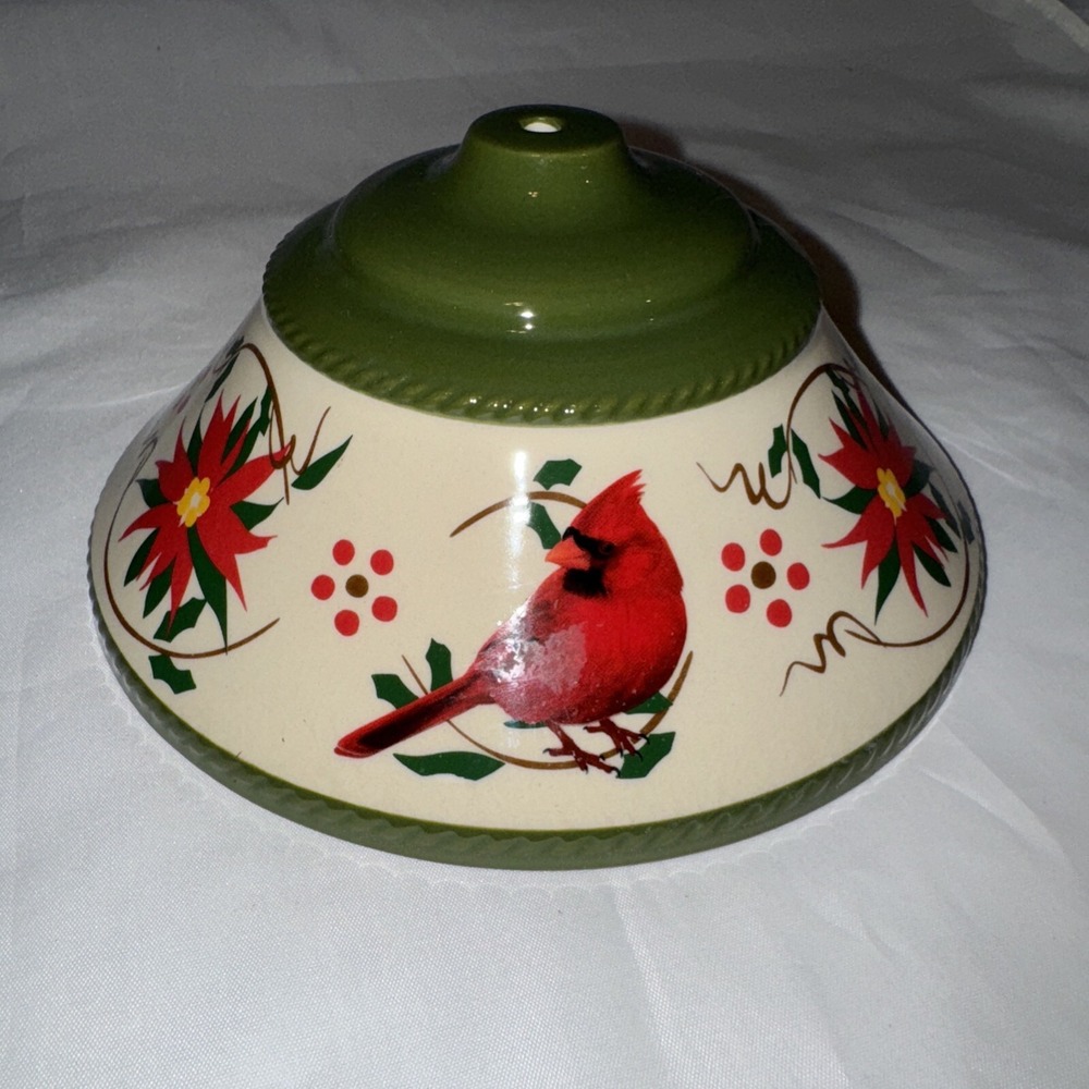 Temptations by Tara poinsettia‎ replacement Cardinal lid No Hardware